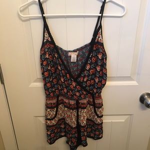 Band Of Gypsies Floral Romper